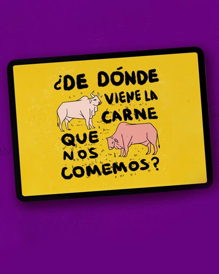 ¿De dónde viene la carne que nos comemos?